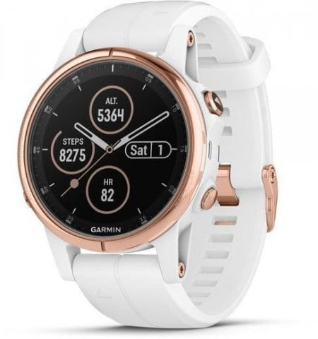 Garmin fenix5S Plus Sapphire Rose Gold, White Band