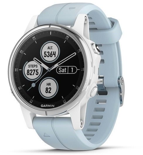 Watch Garmin fenix5S Plus White, Seafoam Band - Top4Running.com