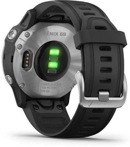 Garmin fenix6S Glass Silver/Black Band Karórák