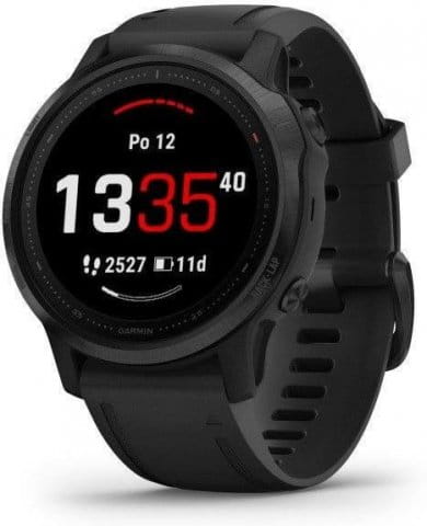 Garmin fenix6S PRO Glass, Black/Black Band (MAP/Music)