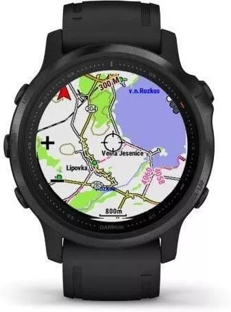 Reloj Garmin fenix6S PRO Glass, Black/Black Band (MAP/Music)