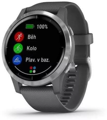 Hodinky Garmin vívoactive4 Silver/Gray Band