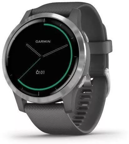 Hodinky Garmin vívoactive4 Silver/Gray Band