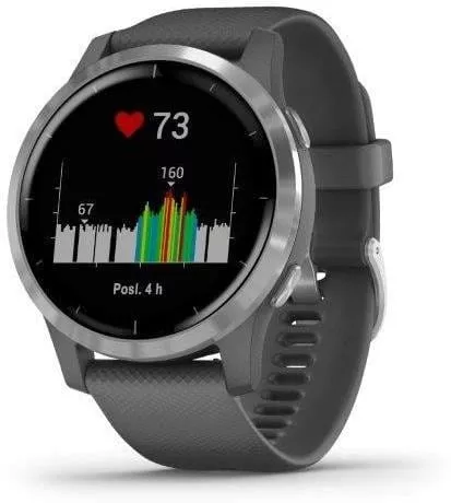 Hodinky Garmin vívoactive4 Silver/Gray Band