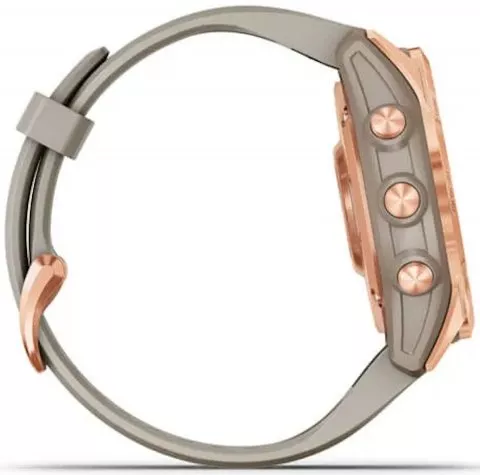 Horloge Garmin fenix 7S PRO Solar, Rose Gold/ Sand Silicone Band