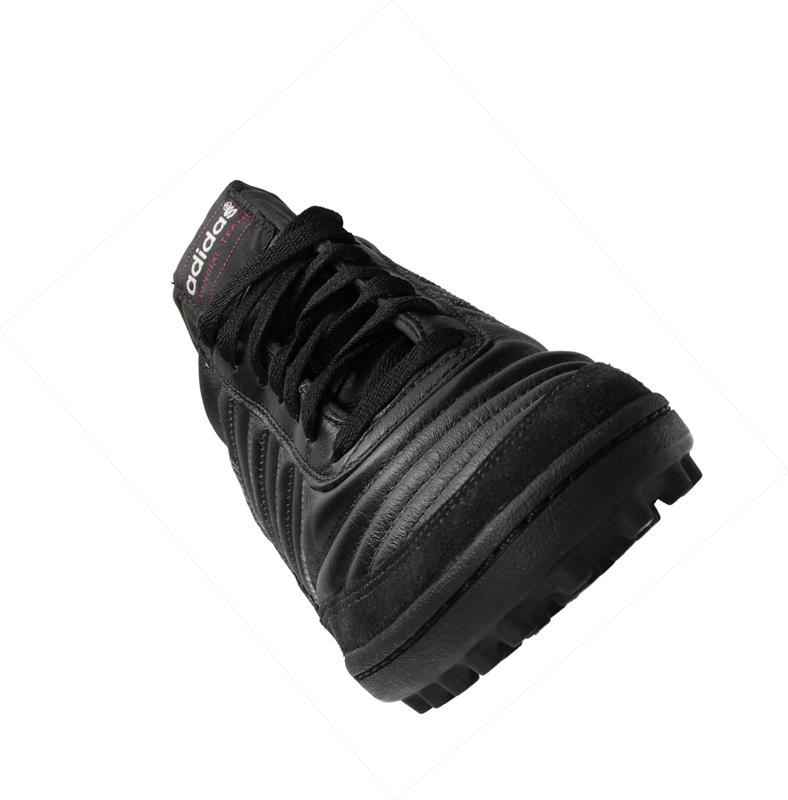 Nogometni čevlji adidas Mundial Team TF Black Stripes Schwarz