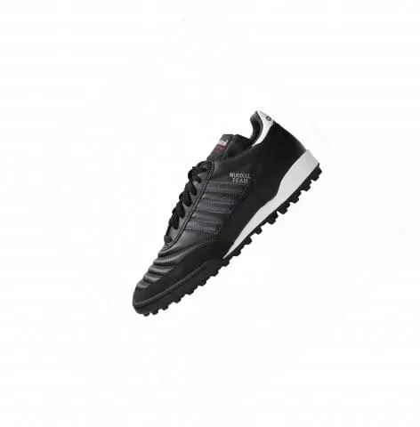 Chaussures de football adidas Mundial Team TF Black Stripes Schwarz