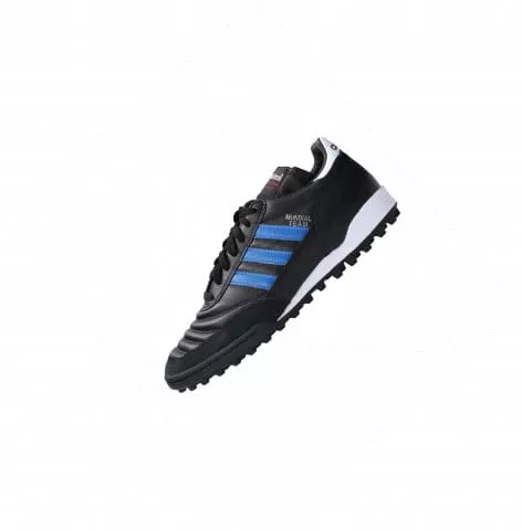Ποδοσφαιρικά παπούτσια adidas Mundial Team TF Blue Stripes Schwarz