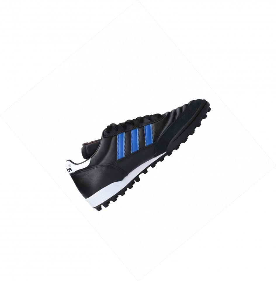 Chaussures de football adidas Mundial Team TF Blue Stripes Schwarz