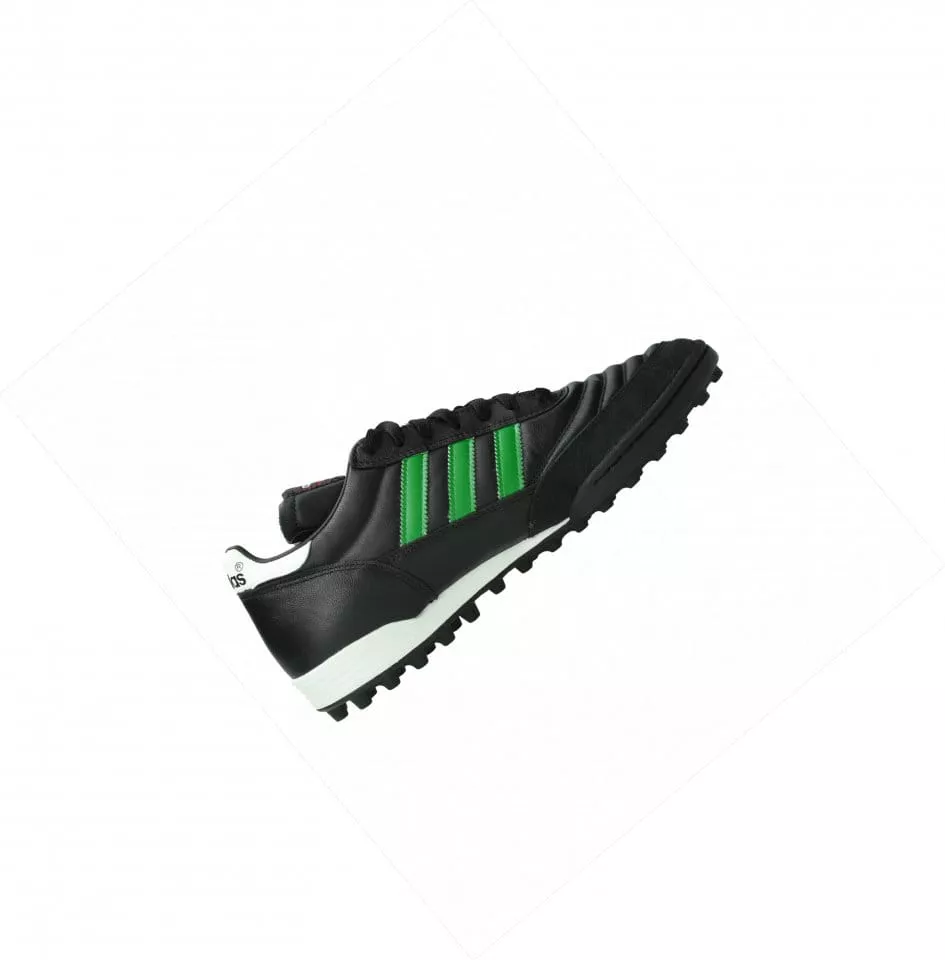 Chaussures de football adidas Mundial Team TF Green Stripes Schwarz