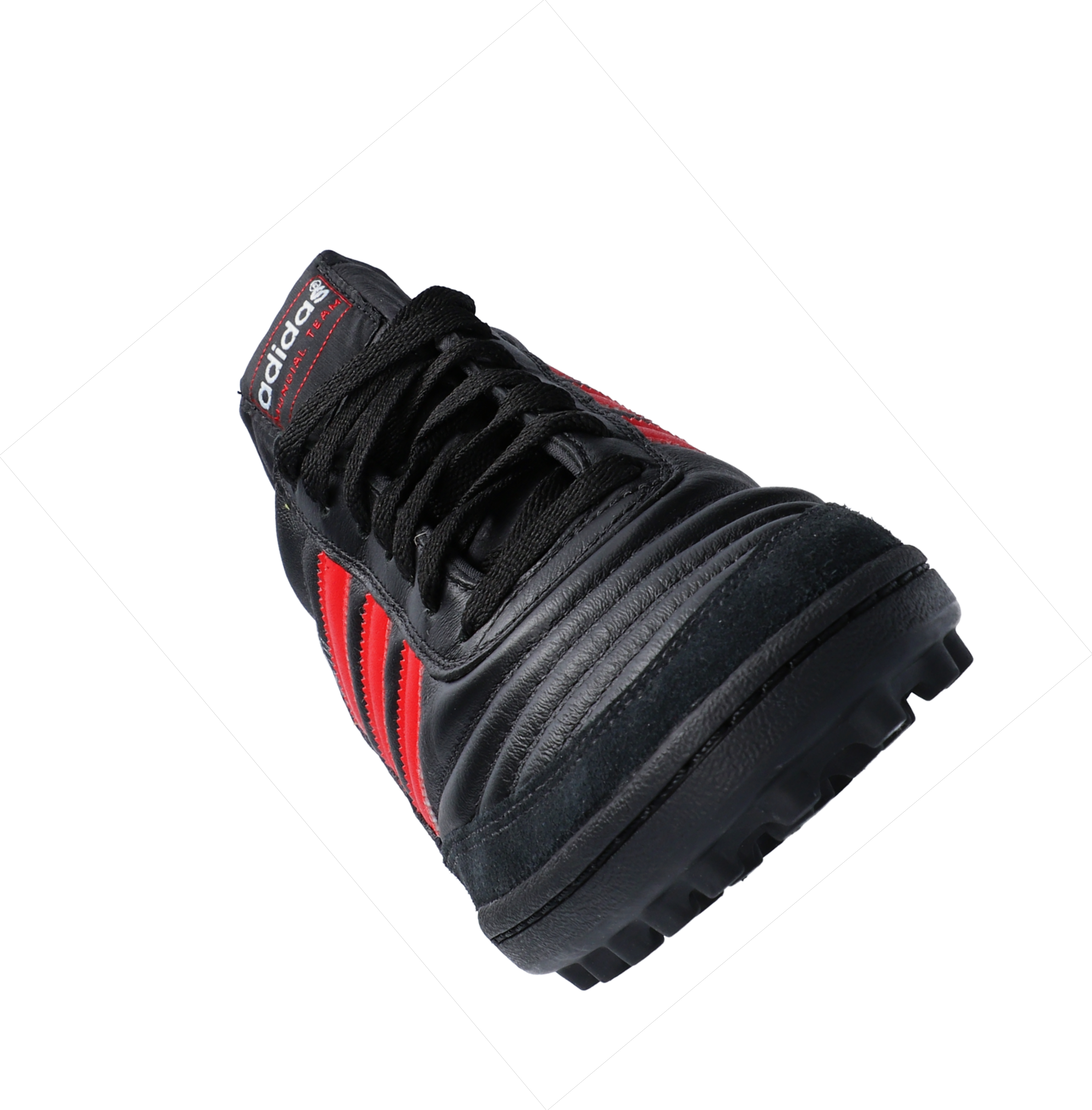 Chuteiras de futebol adidas Mundial Team TF Red Stripes Schwarz