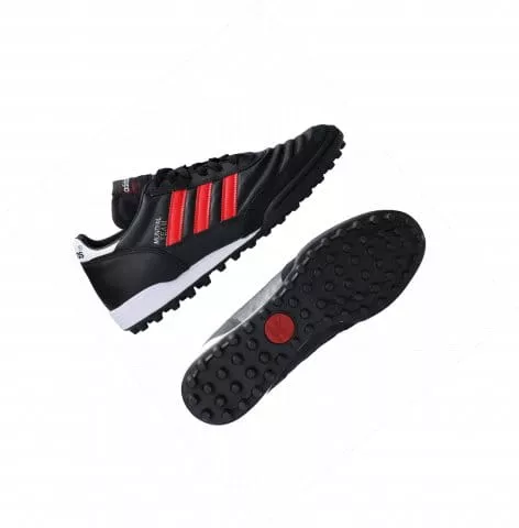 Chuteiras de futebol adidas Mundial Team TF Red Stripes Schwarz
