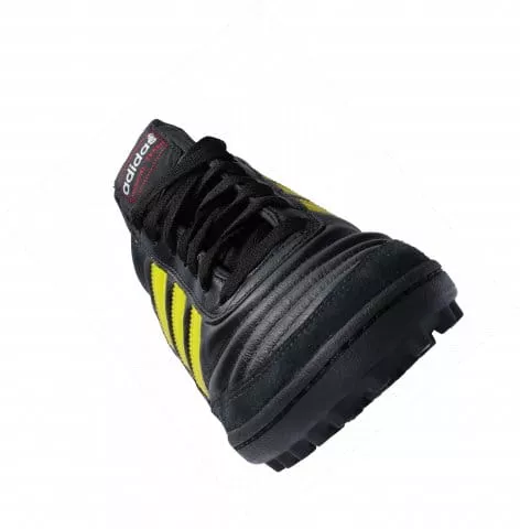 Chuteiras de futebol adidas Mundial Team TF Yellow Stripes Schwarz