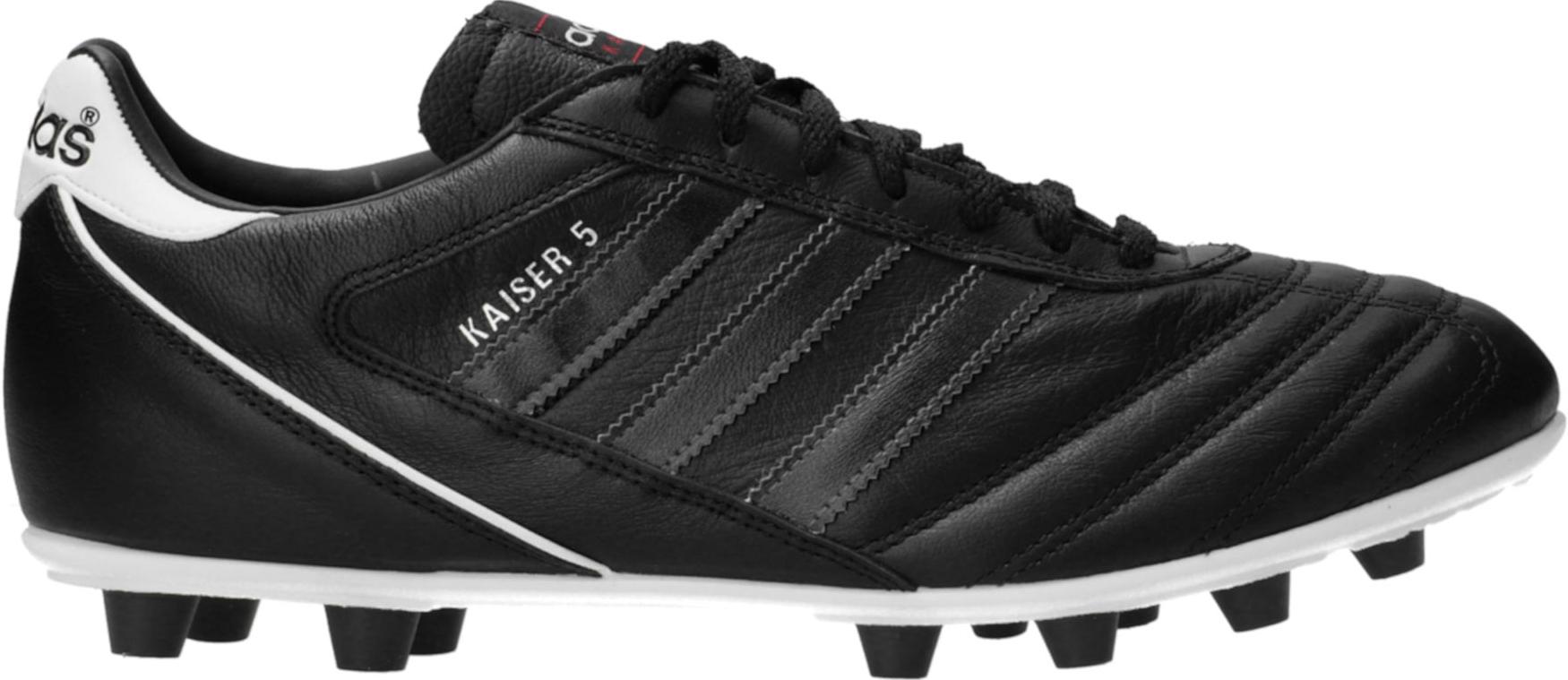 Chaussures de football adidas Kaiser 5 Liga FG Black Stripes Schwarz