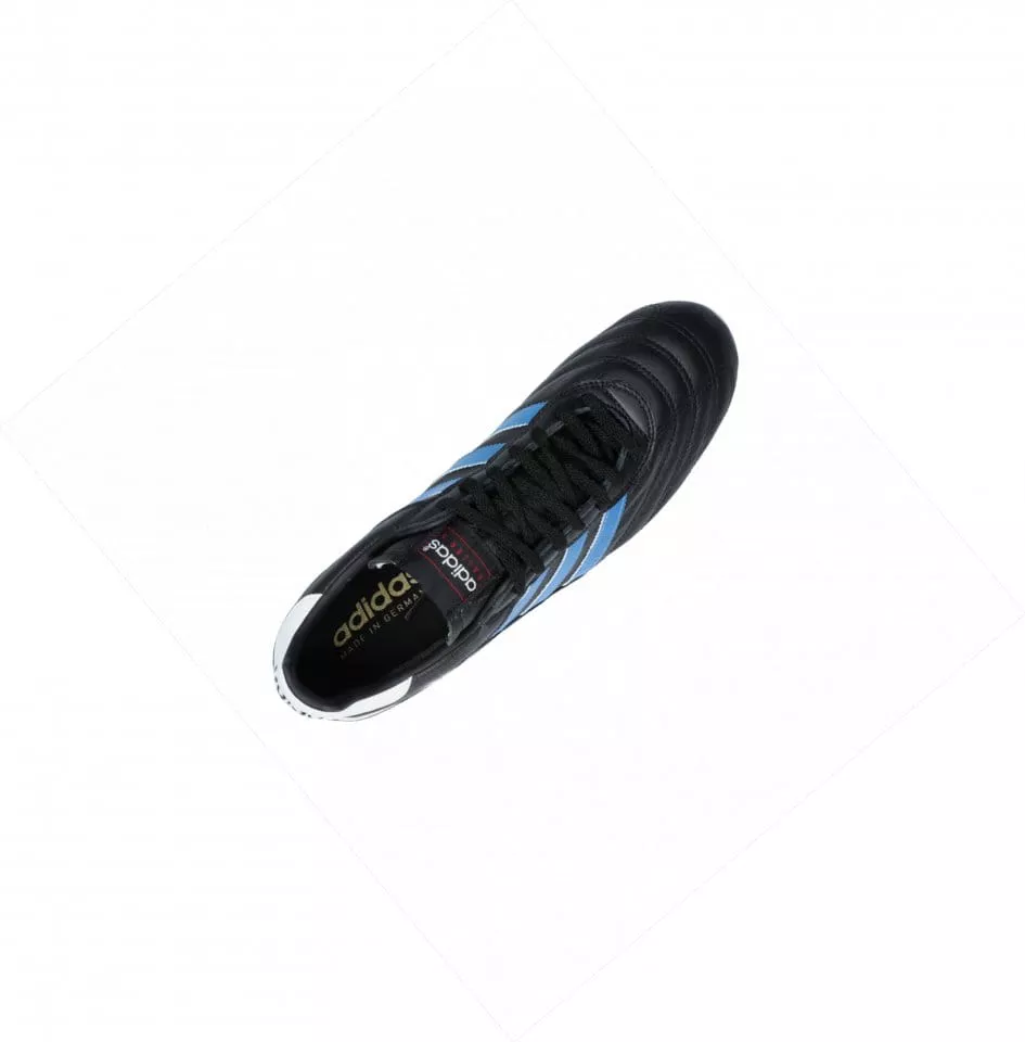 Chuteiras de futebol adidas Kaiser 5 Liga FG Blue Stripes Schwarz