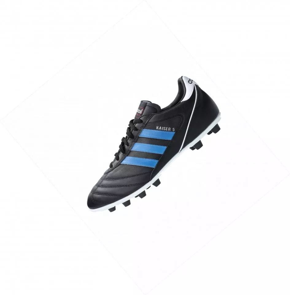 adidas Kaiser 5 Liga FG Blue Stripes Schwarz Futballcipő