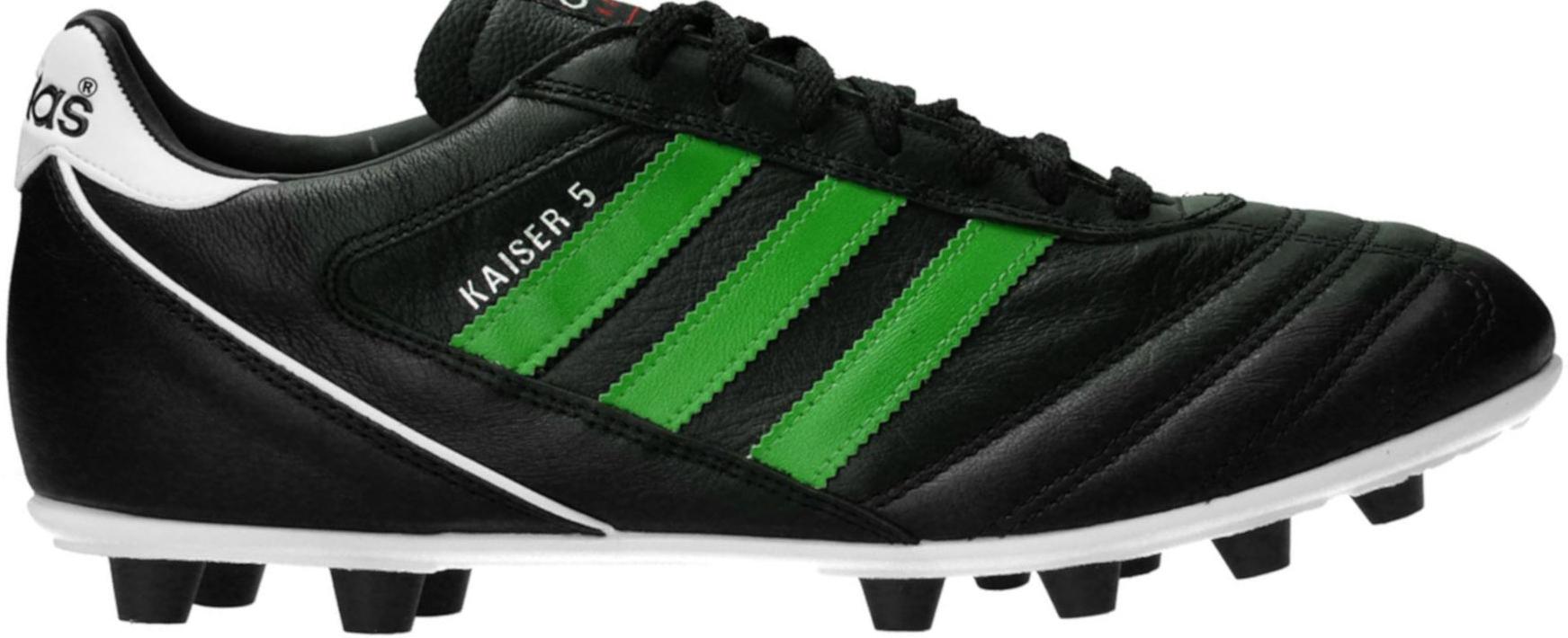 Scarpe da calcio adidas Kaiser 5 Liga FG Green Stripes Schwarz