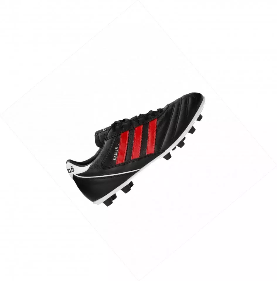 Ghete de fotbal adidas Kaiser 5 Liga FG Red Stripes Schwarz