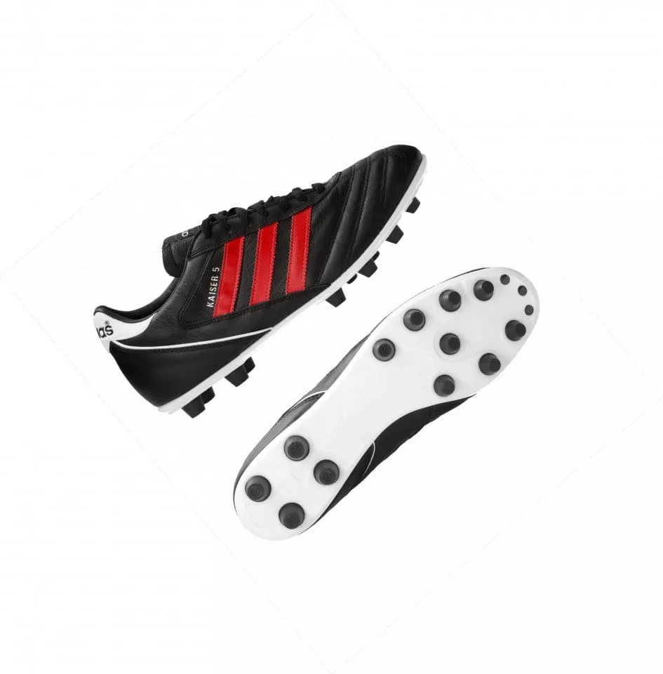 Kopačke adidas Kaiser 5 Liga FG Red Stripes Schwarz