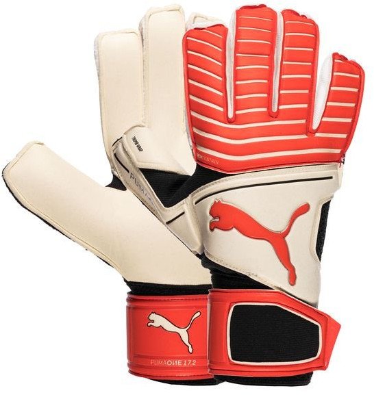 Goalkeeper's gloves Puma One Grip 17.2 RC White-Red Bla