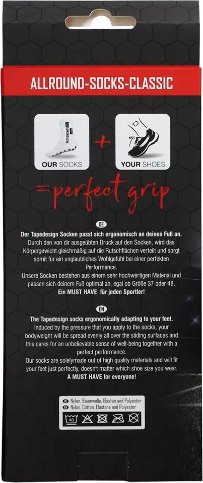 Chaussettes Tapedesign Gripsocks Superlight