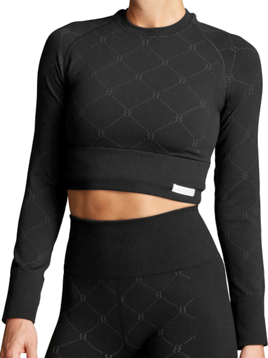 Тениска с дълъг ръкав Björn Borg STHLM SEAMLESS CROP TOP