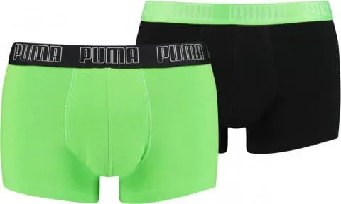 Bokserice Puma Basic Trunk Boxer 2er Pack Grün Schwarz F030