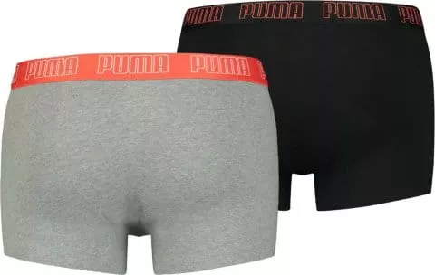 shorts Puma Basic Trunk Boxer 2er Pack Grau Schwarz F031