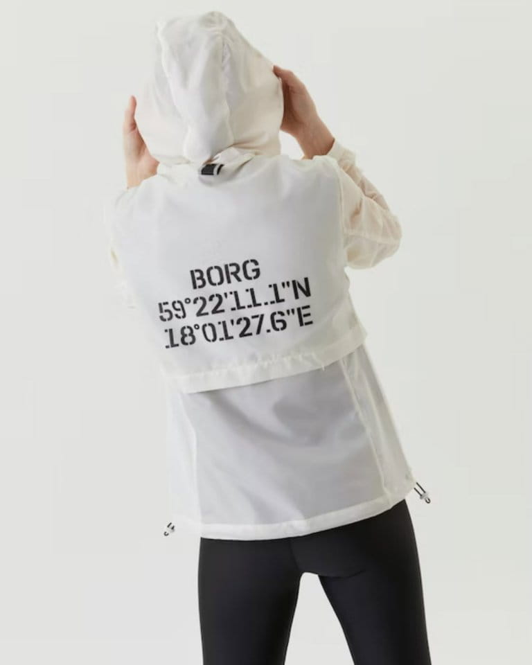 Dámská větrová bunda s kapucí Björn Borg Sthlm