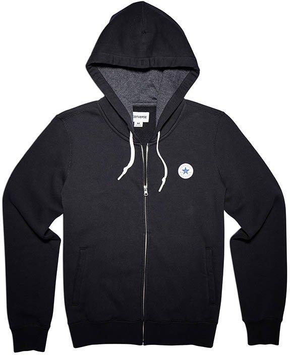 Mikina s kapucňou Converse core full-zip hoddy