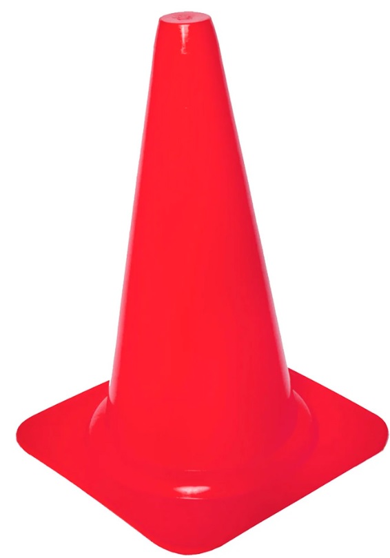 Čunjevi za trening Cawila Marking cone L 40cm