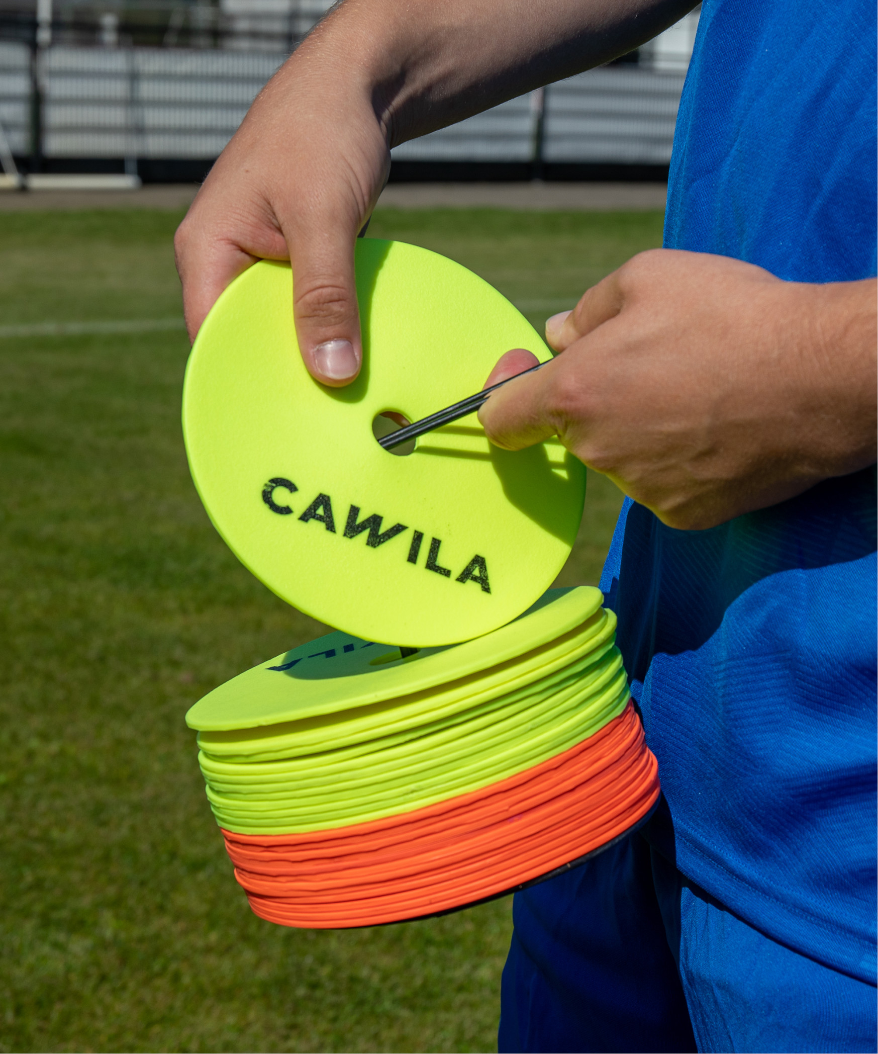 Mærkning af skiver Cawila Floormarker Set 24 disks&holder d15cm