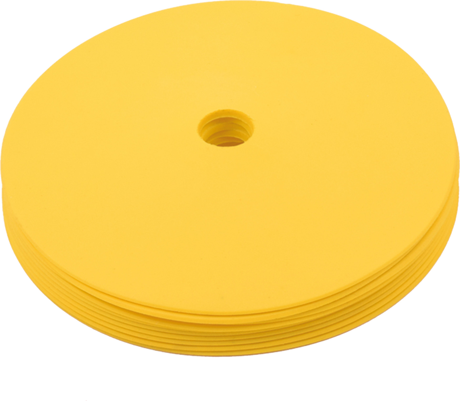 Harjoituskartiot Cawila Gummi Markierungsscheiben 10pcs Set, yellow