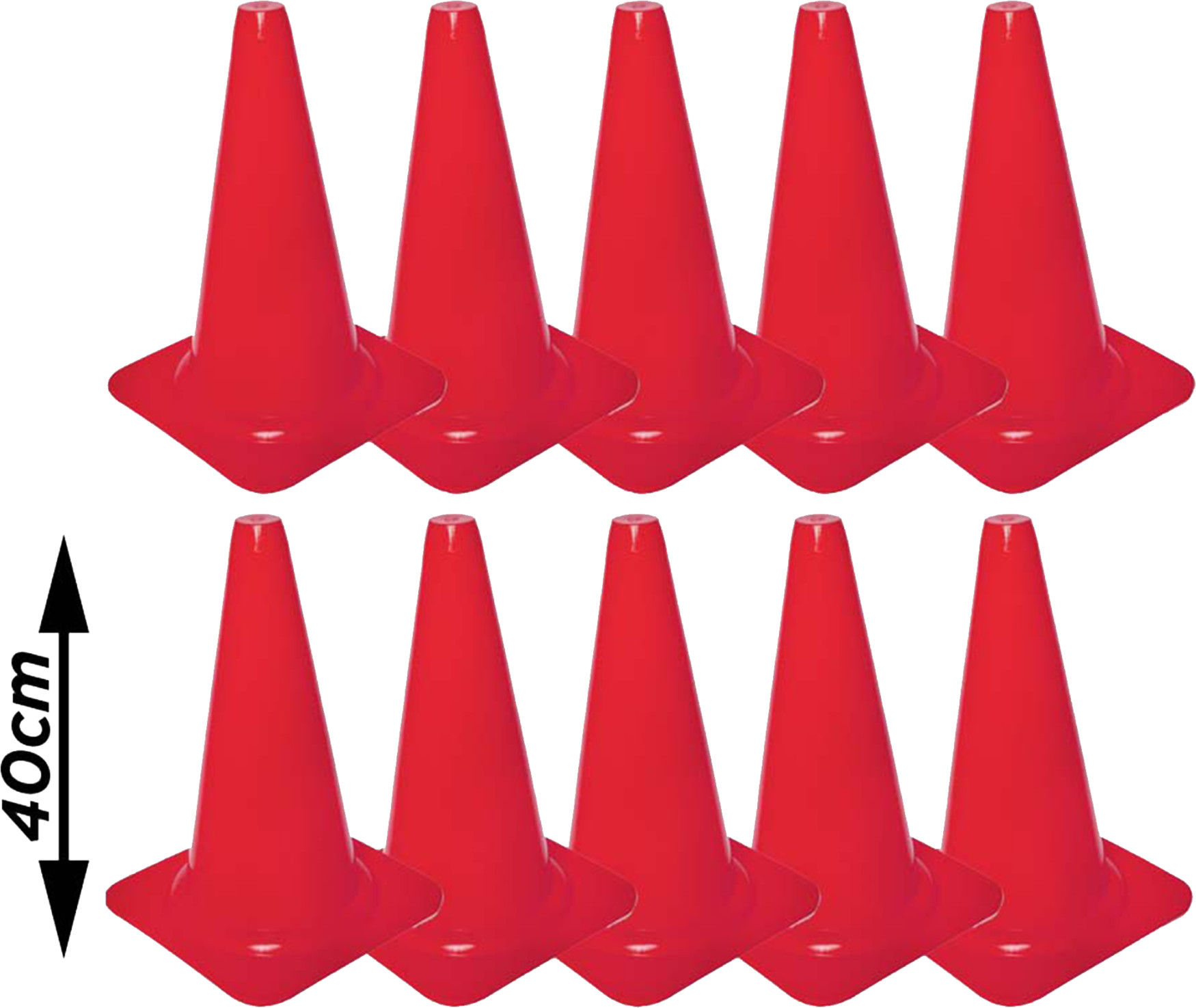 Conuri de antrenament Cawila marking cone L 10er Set 40cm
