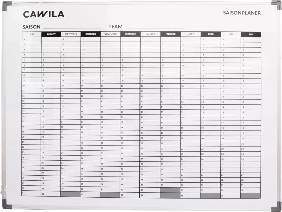 Cawila ACADEMY Saisionplanner | 90x120mm Mágneses tábla