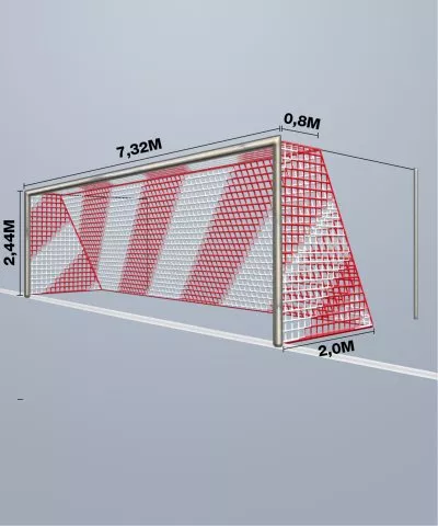 Cawila Net 7,50x2,50m Tiefe 2,0x2,0m