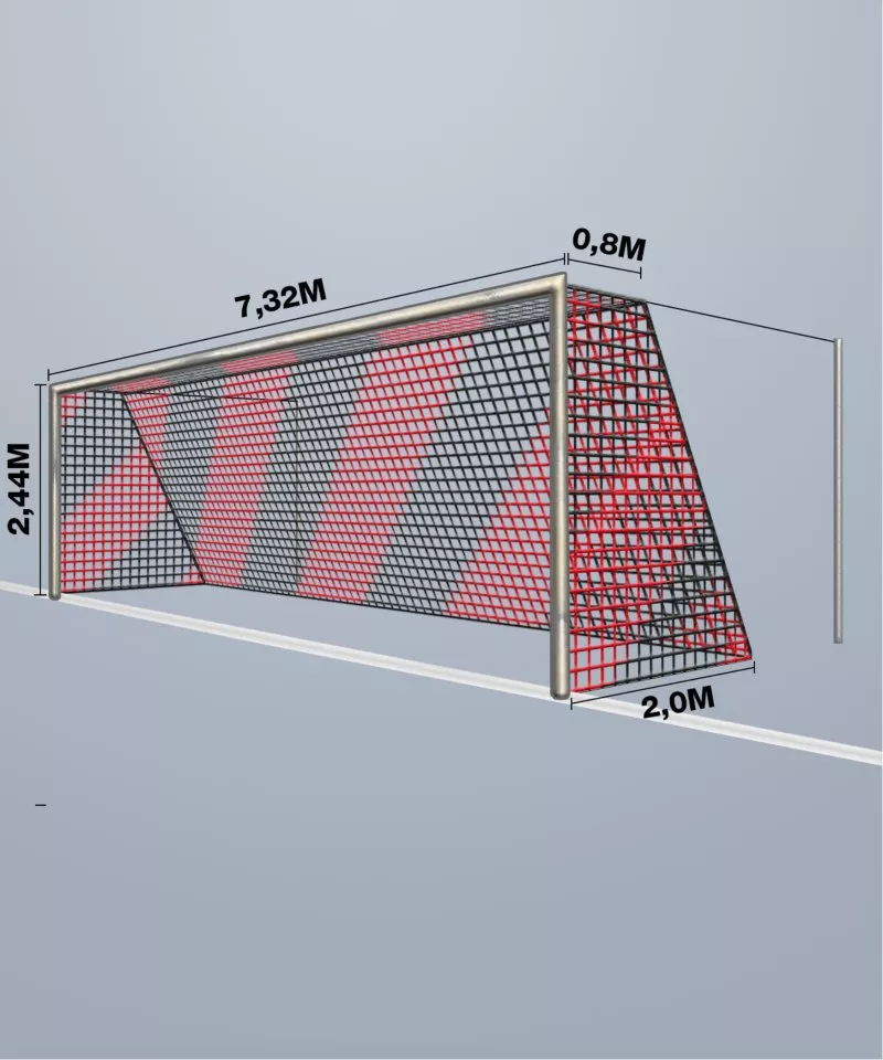 Rede Cawila Net 7,50x2,50m Tiefe 2,0x2,0m