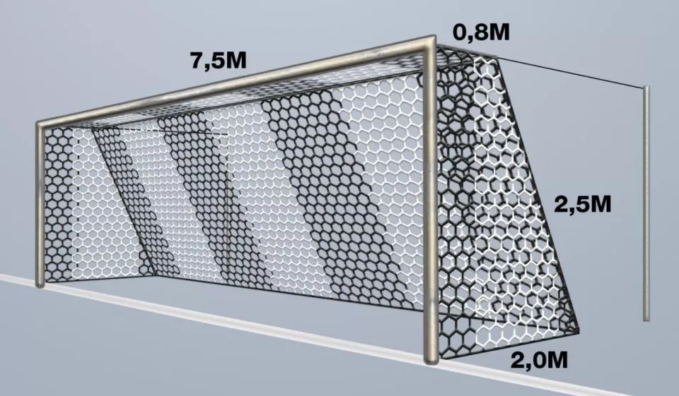 Mreža Cawila Net HEXA 7,50x2,50m Tiefe 0,8x2,0m