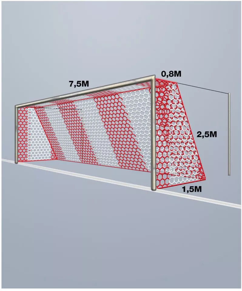Cawila Tornetz 4MM HEX120 7,5x2,5m 0,8x1,5m RotW Háló