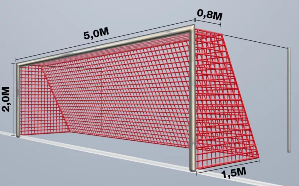 Branková síť Cawila 4 mm 5,15 x 2,05 m 0,8 x 1,5 m
