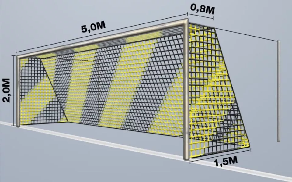 Branková síť Cawila 4 mm 5,15 x 2,05 m 0,8 x 1,5 m