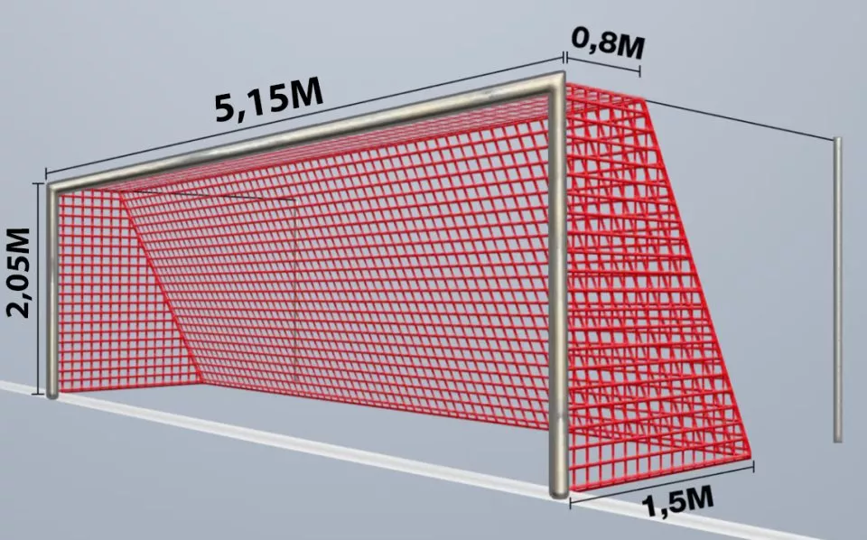 Branková síť Cawila 4 mm 5,15 x 2,05 m 0,8 x 1,5 m