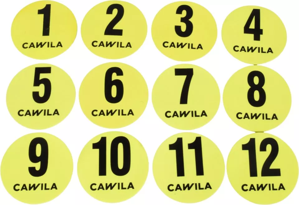 Schijven markeren Cawila Floormarker Nr.1-12 Set d=12,5 cm