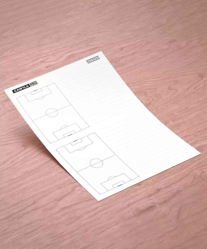 Anteckningsblock Cawila PRO NOTEPAD 50 DIN A5 | Football Tactic block