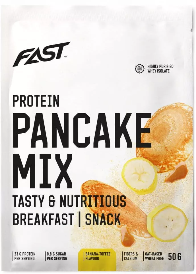 Prášok FAST Protein Pancake Mix 50 g banana-caramel