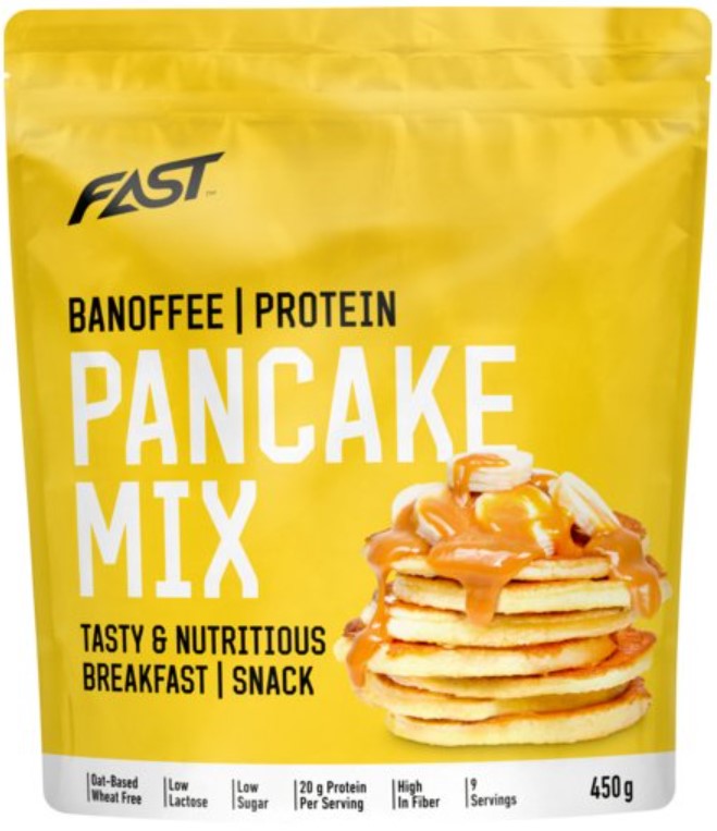 Clatite proteice FAST PRO PANCAKE MIX 450G - banana-toffee