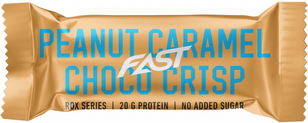 Proteinbarer og kiks FAST FAST ROX 55g Peanut Caramel crisp 55g
