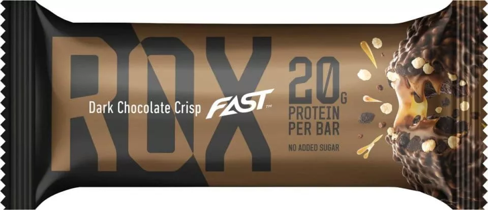 Proteinová tyčinka Fast Rox 55g Dark Chocolate Crisp