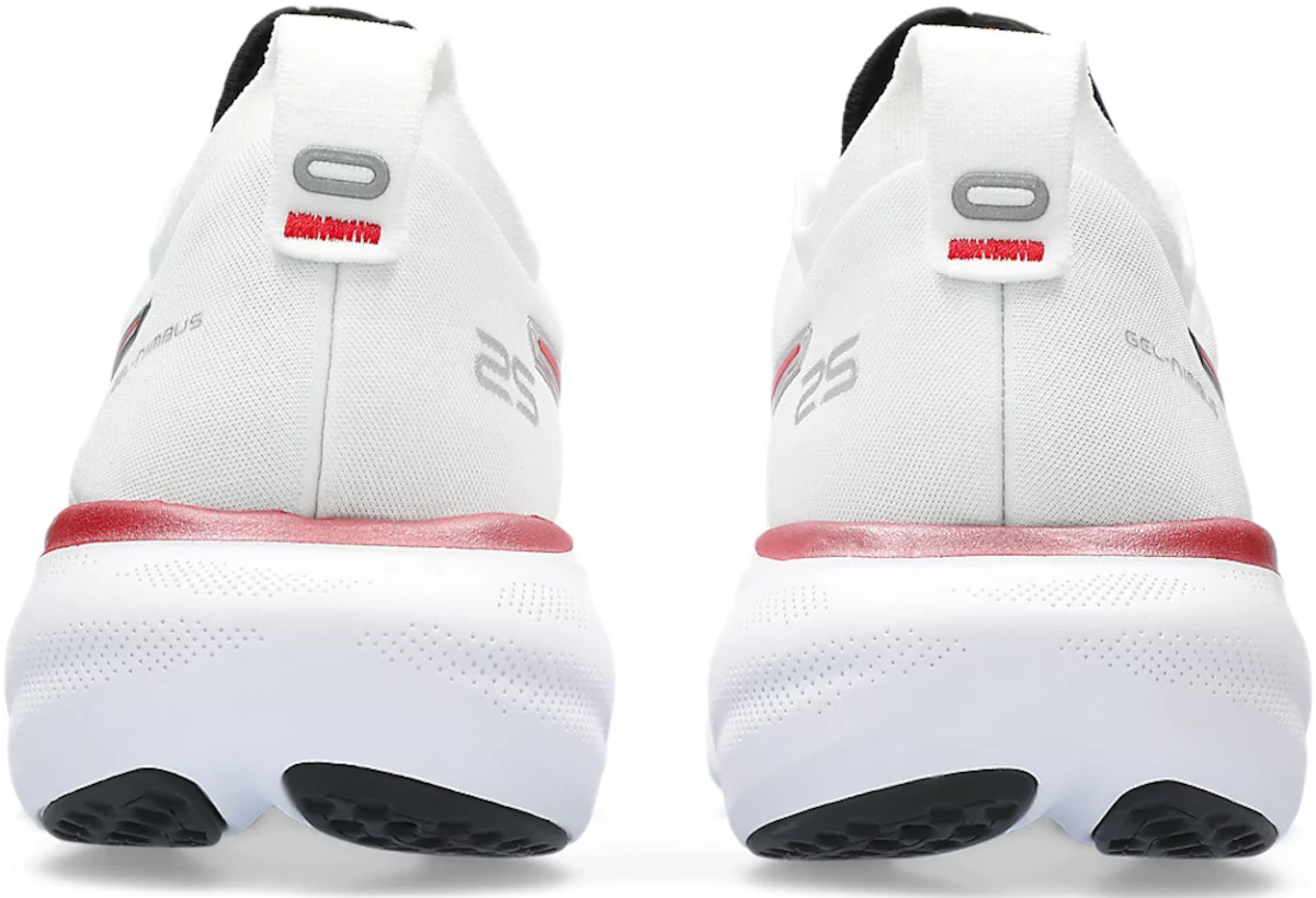 ASICS Gel Nimbus 25 Anniversary Pack White Red 1011B750-100 Men\'s Size 9 Buy ASICS Mens Gel-Nimbus 25 Anniversary - White/Classic Red  main image 4