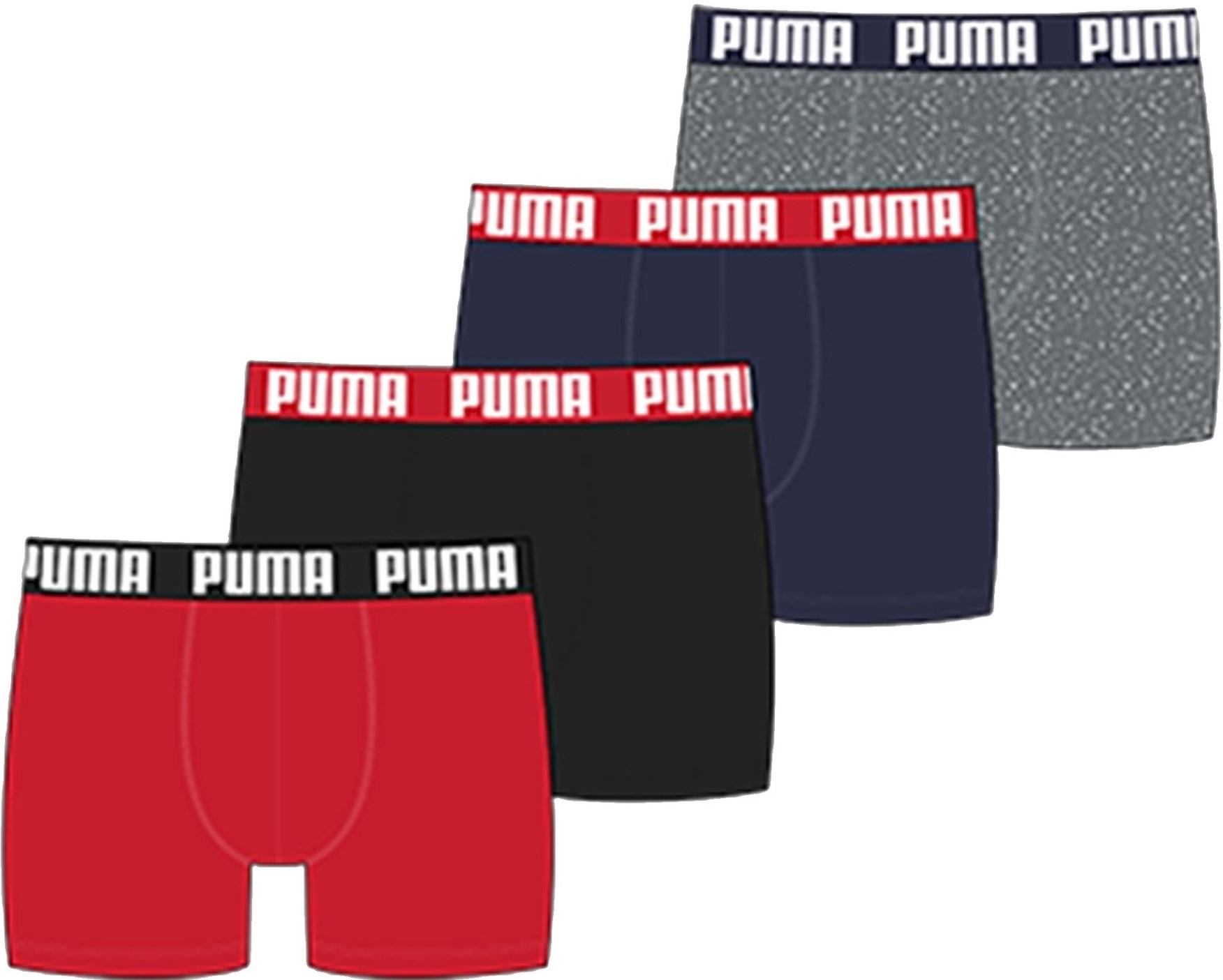 Pantaloncini da pugile Puma Basic Boxer 4er Pack F003